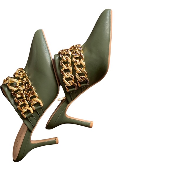 Jessica Carlyle heels - Olive, Size7 - Picture 7 of 13